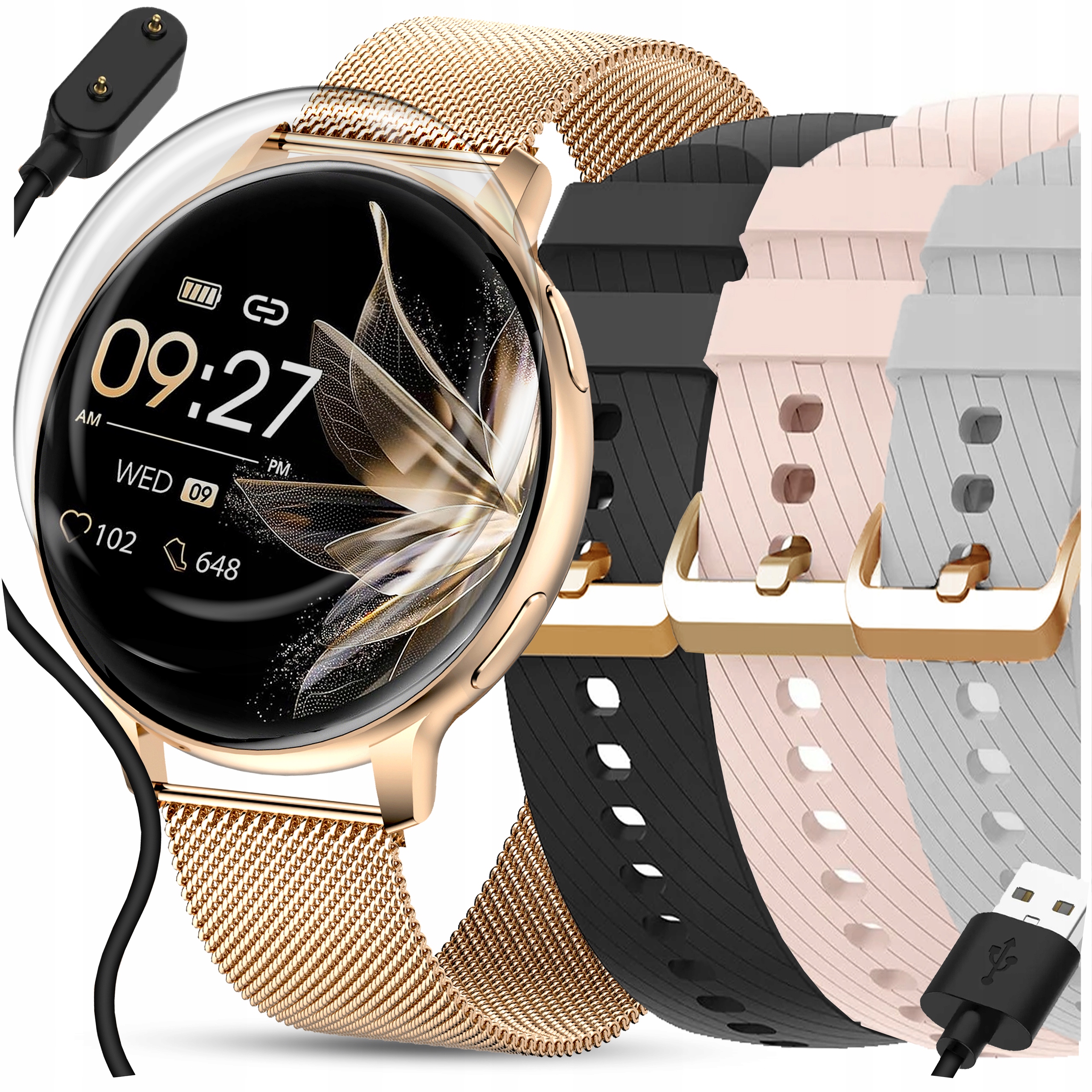 Inteligentné hodinky WonderWatch WonderFit sX5 zlaté + 6 ďalších produktov